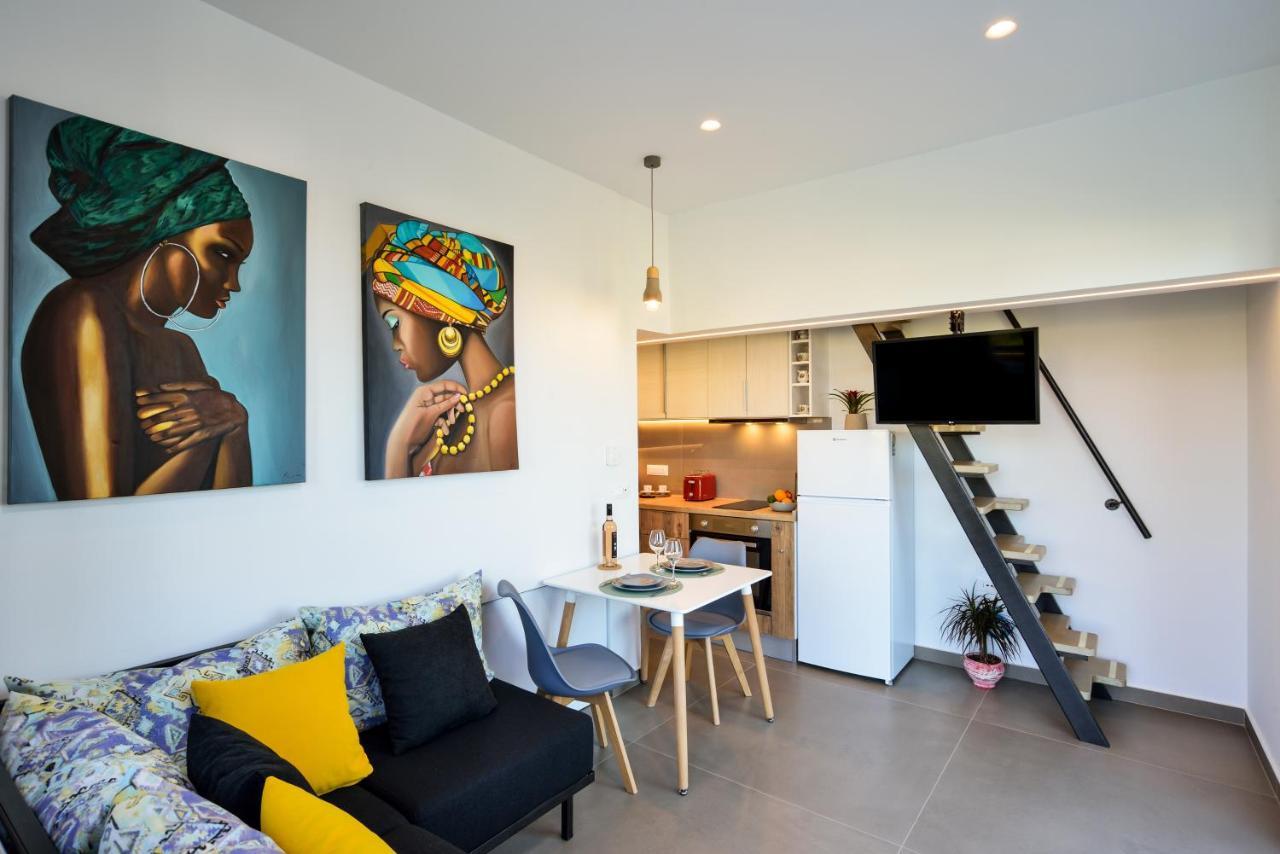 Mini Maisonette Villa Stalos Bagian luar foto